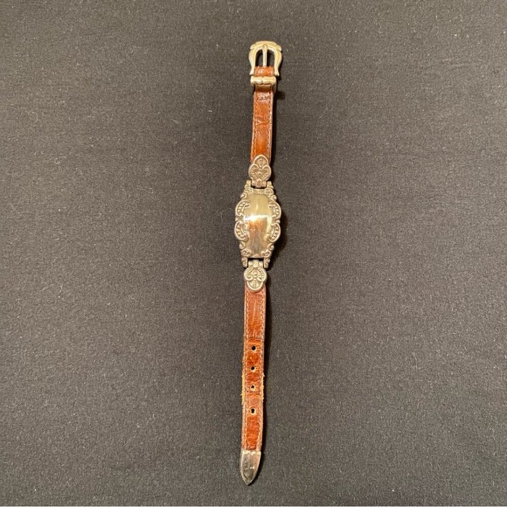 VGT Brighton Red Leather Buckle Bracelet Silver 1996 - Picture 12 of 12